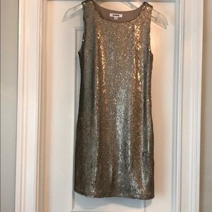 BB Dakota Champagne Sequin Dress